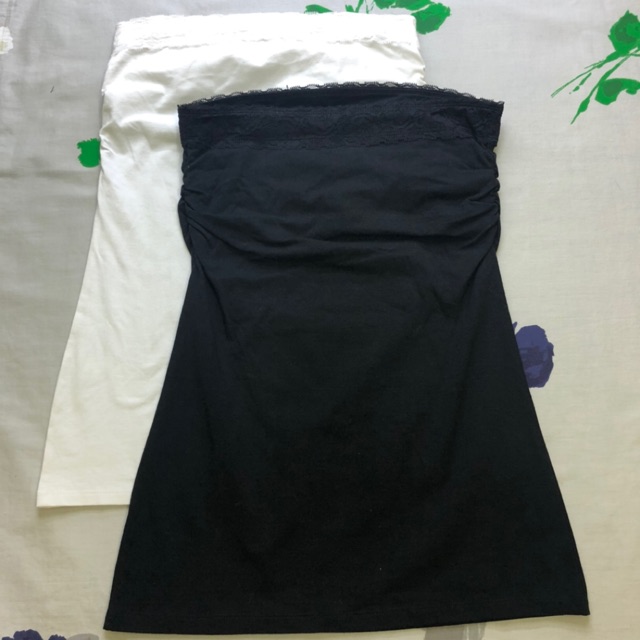 Áo Thun Cúp Ngực Ren Vanity có Lớp Lót Hai Màu Trắng / Đen / Xanh Ngọc / Xám / Hồng
