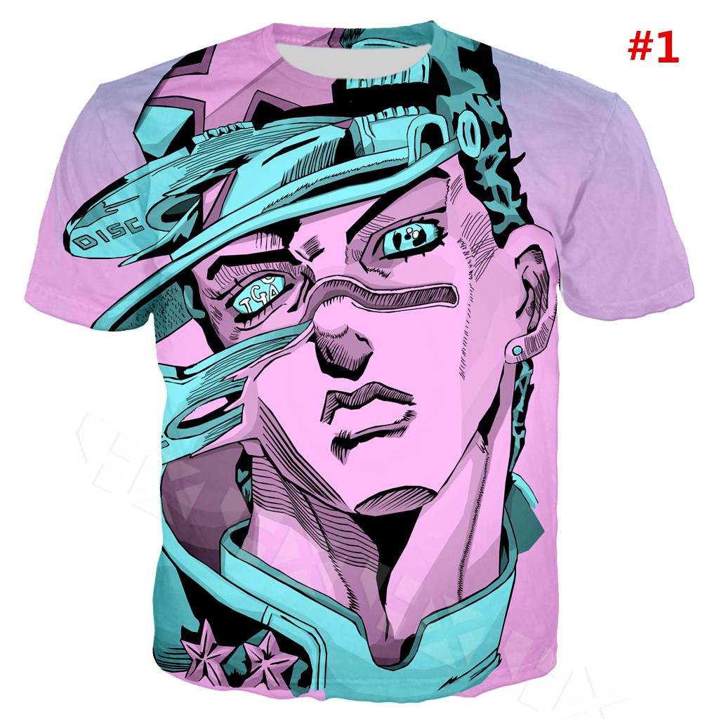 CLOOCL Fashion Anime JoJo's Bizarre Adventure 3D Print Men Streetwear Graphic T-Shirts