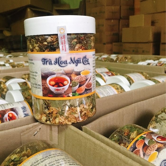 Trà giảm cân hạt đậu hoa hòe 100% organic an toàn mọi lứa tuổi, trà xanh giảm bụng thảo mộc thanh lọc cơ thể  TNC