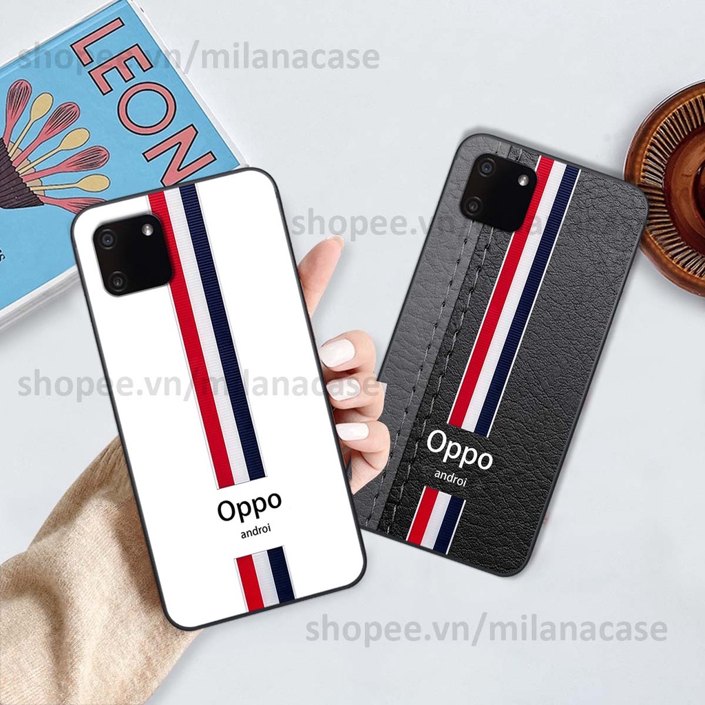Ốp Realme C11 in giả da phong cách thể thao, cá tính, thời trang