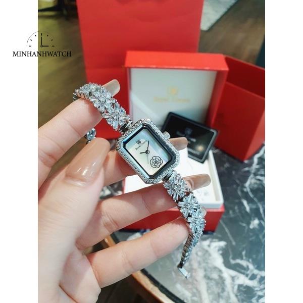Đồng hồ nữ lắc tay Royal Crown mặt vuông 25mm