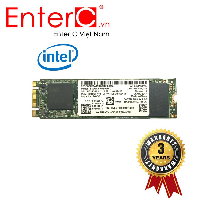 Ổ cứng SSD intel 240GB 540S M.2 SATA III