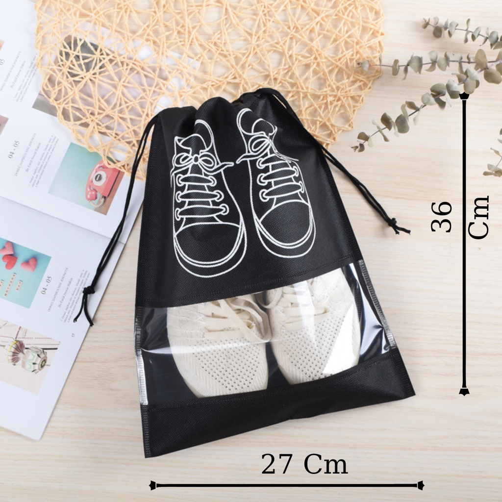 Túi Đựng Giày Dép Du Lịch Thể Thao Nobihome Túi Rút Chống Bẩn Size Lớn Với Hoạ Tiết Đẹp Mắt