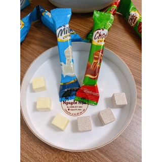 Kẹo thanh Choco Cube và Milk Cube (1 thanh 5 viên)