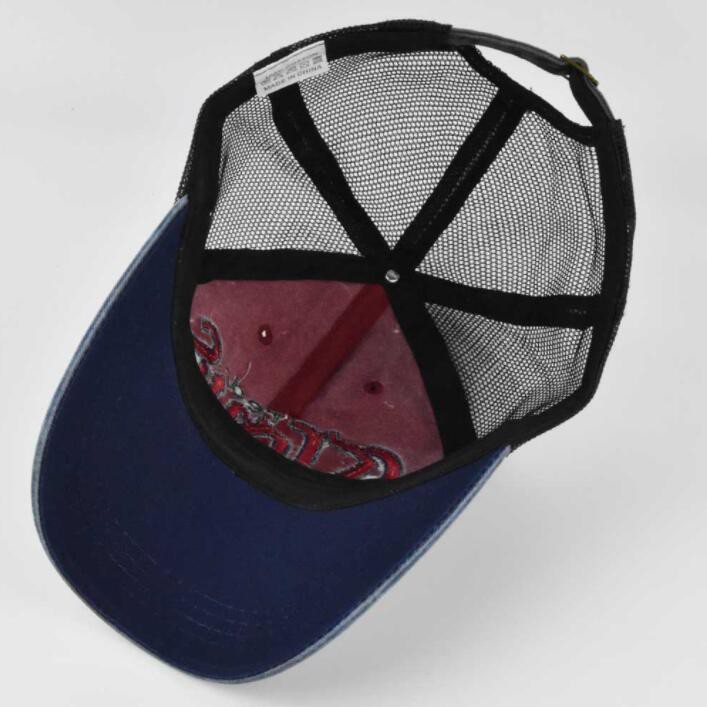 Mũ lưỡi trai bằng cotton phối lưới thoáng khí phong cách vintage retro cho hoạt động thể thao ngoài trời