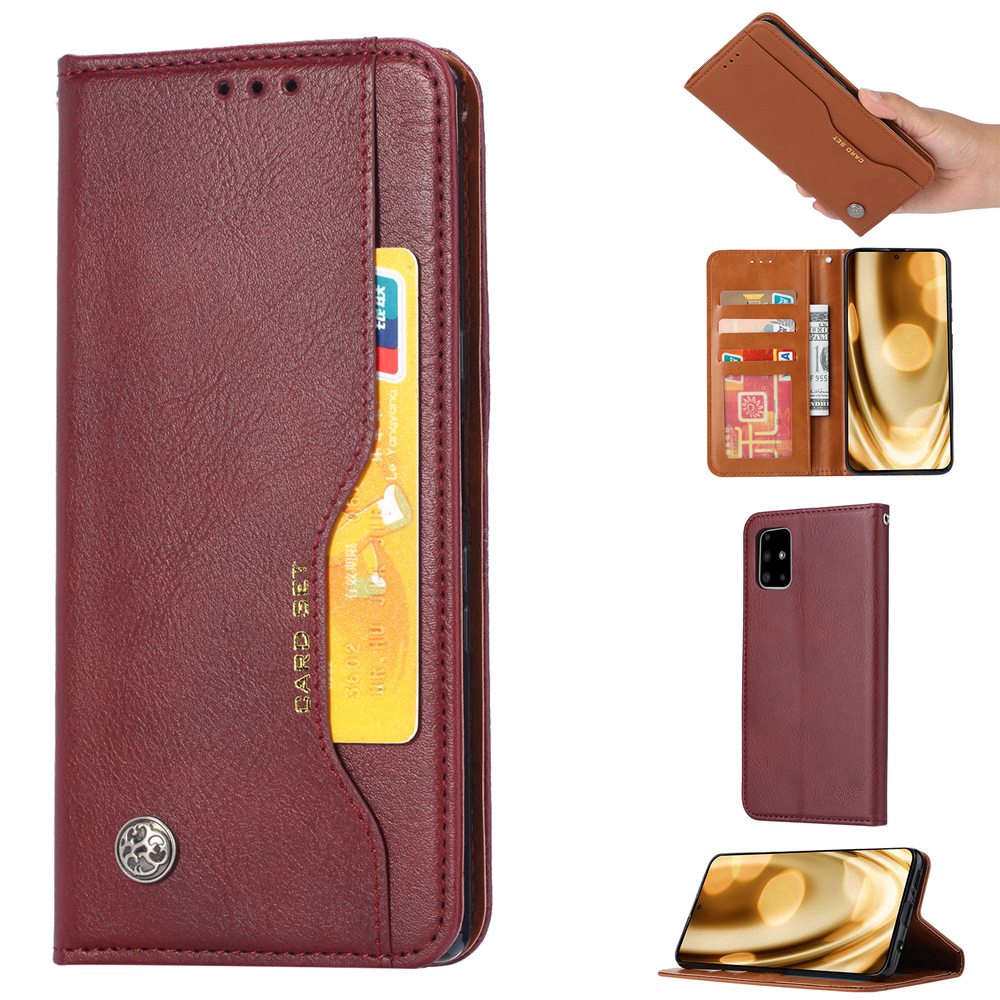 Sang Trọng Bao Da Điện Thoại pu Nắp Gập Từ Tính Nhiều Ngăn Đựng Thẻ Cho samsung galaxy note 20 ultra galaxy note20 5g / 4g Ốp