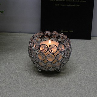 Đèn cầy thủy tinh 10cm ( đường kính 10cm )