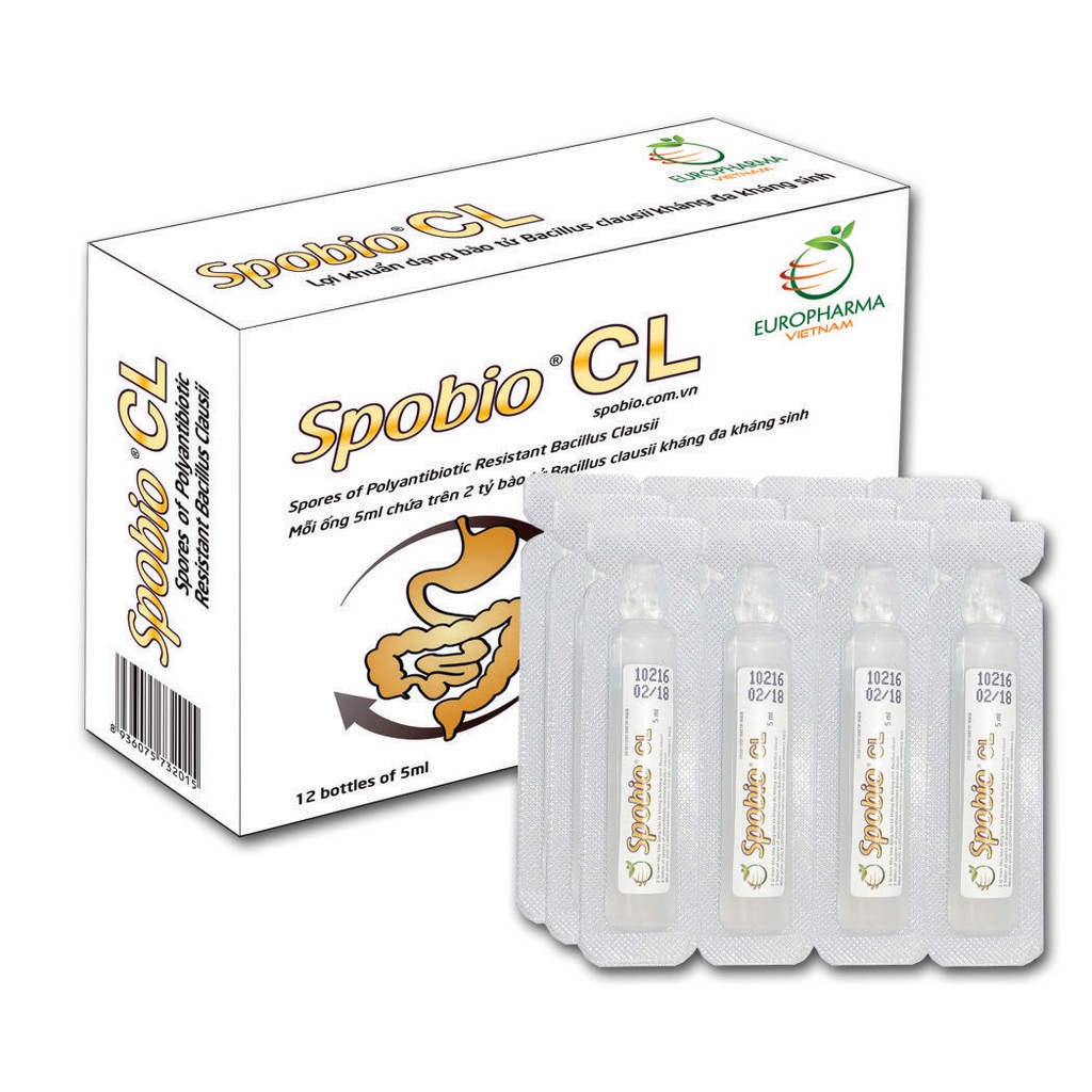 Men vi sinh ống SPOBIO CL, giúp tăng cường tiêu hóa, phòng ngừa tiêu chảy do loạn khuẩn đường ruột