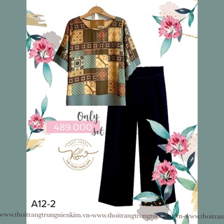 Áo lụa trung niên Bigsize
