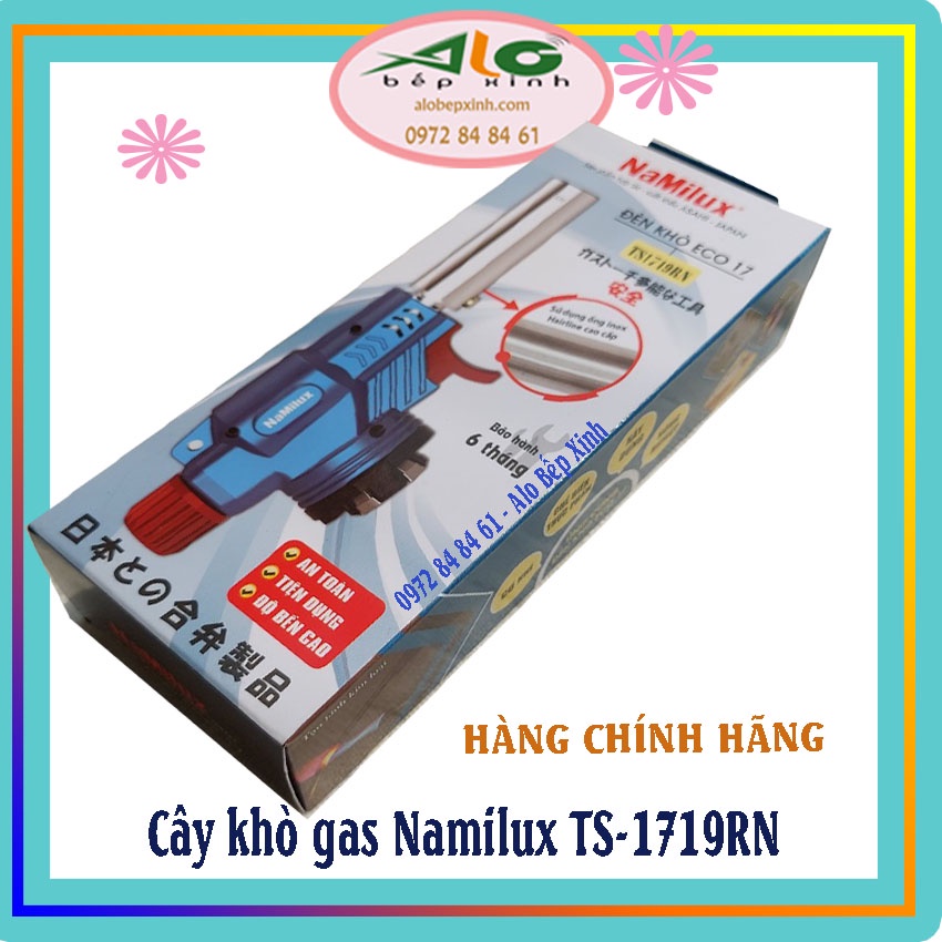 Đèn khò ga mini Namilux TS1719RN - Cây khò ga - dễ sử dụng - bảo hành 6 tháng - Alo Bếp Xinh