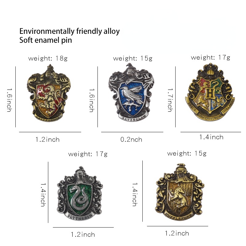 Ghim Cài Áo Hình Tấm Khiên Rắn Cá Tính