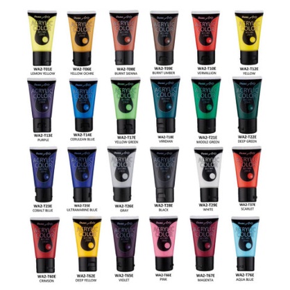 Màu Acrylic Pentel Tuýp 28ml Dùng Trên Nhiều Chất Liệu / Màu Sơn Nước An Toàn Không Độc Hại