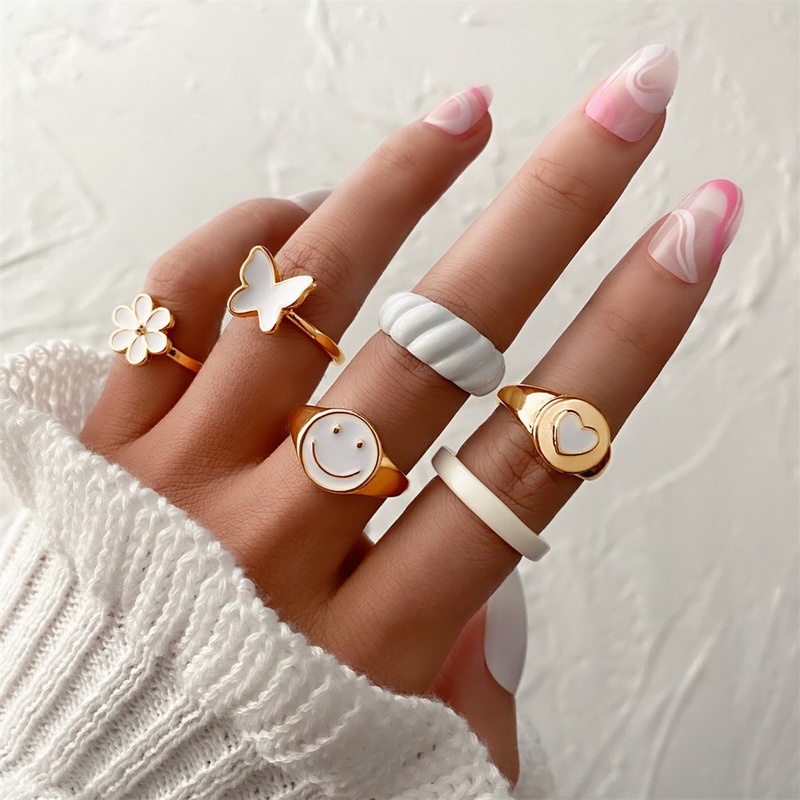 Nhẫn Hình Trái Tim/ Bươm Bướm Dễ Thương Thời Trang Cho Nữ