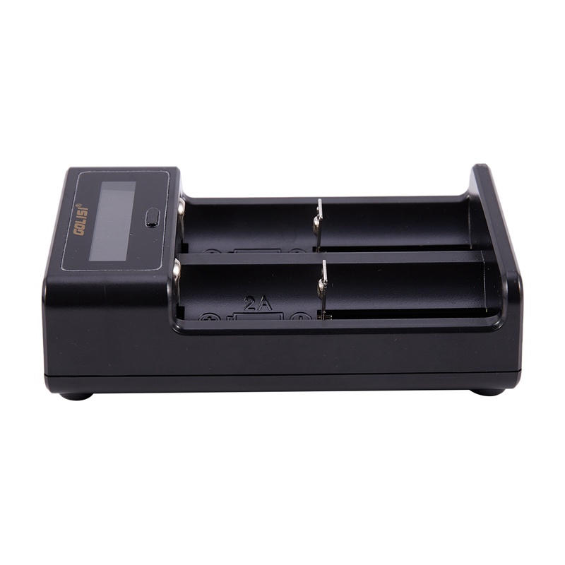 Cục Sạc Nhanh Thông Minh Golisi I2 2.0A Mini Màn Hình Lcd 18650 26650 20700 21700