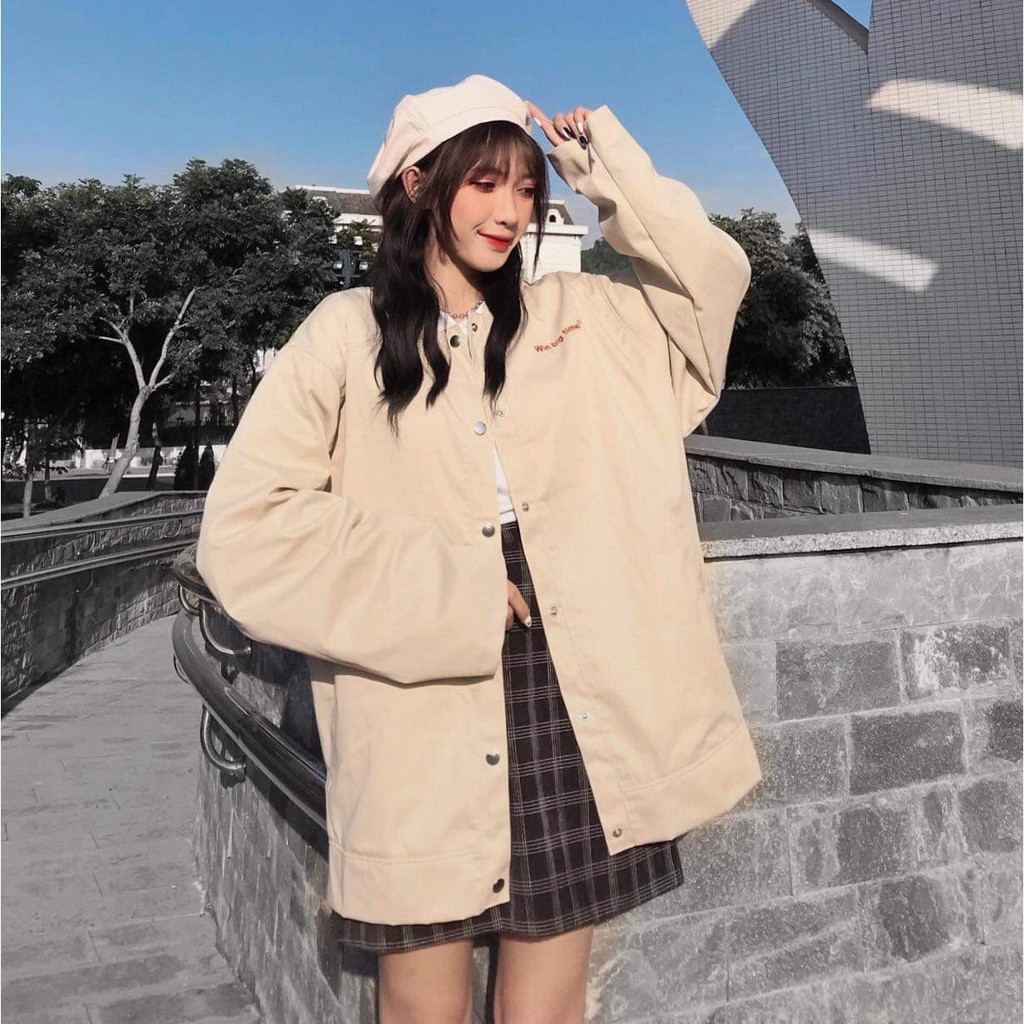 Áo Khoác Kaki WIN BIG TIME Jacket Form Rộng Ulzzang