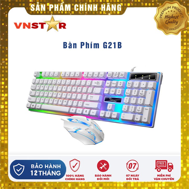 COMBO Bàn phím kèm chuột máy tính Giả Cơ G21 Pro - Bảo Hành 12 tháng