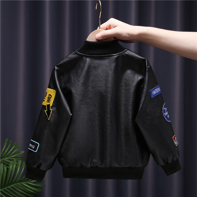 Áo Khoác Thời Trang áo Khoác Trẻ Em Da Thật