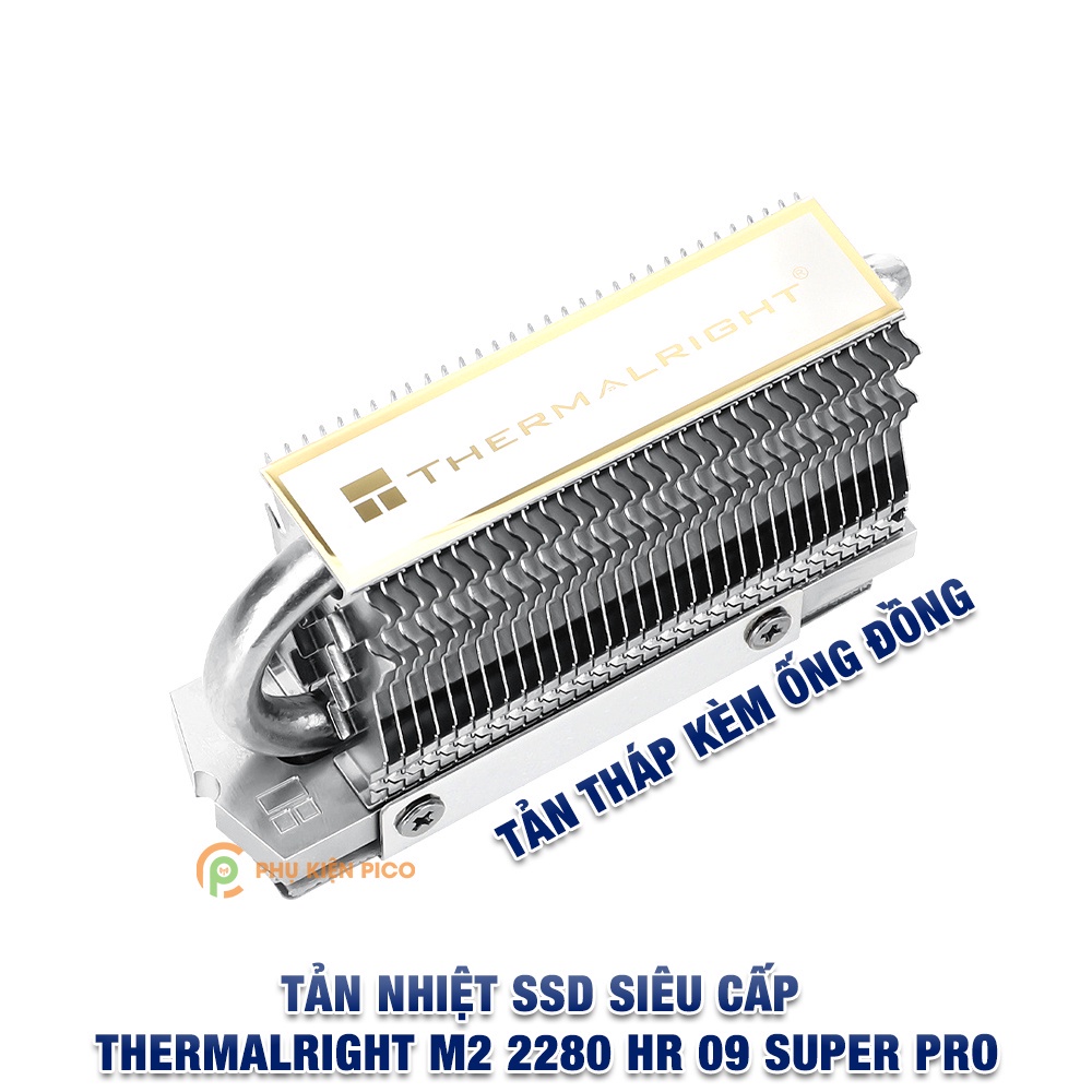 Tản nhiệt SSD HR-09 2280 Super Pro Thermalright chính hãng tản tháp kèm ống đồng - Ốp tản nhiêt SSD HR-09 2280 Super Pro