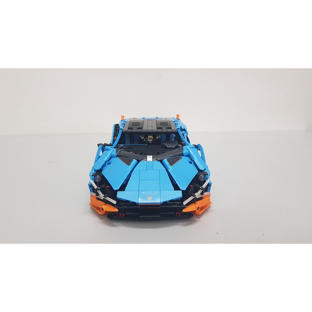 Đồ chơi lắp ráp xe Technic mô hình siêu xe Lamborghini màu xanh  - SY BLOCK 8618