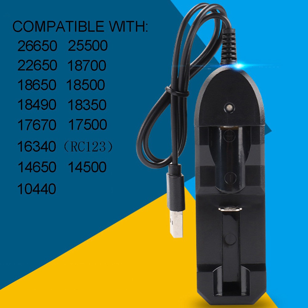 Bộ Sạc Pin Li-Ion Ac Cho 18650 18500 16340 14500 26650