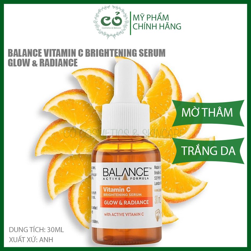 Tinh Chất Dưỡng Trắng Da Mờ Thâm Balance Vitamin C Brightening Serum 30ml