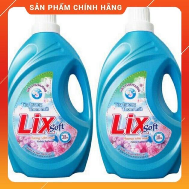 Combo 2 nước xả vải Lix hương sớm mai dịu mát