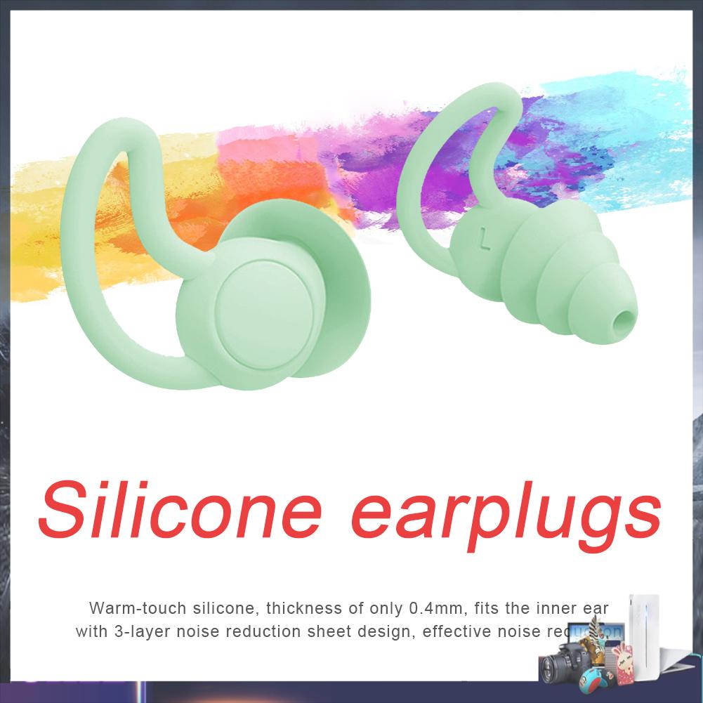 Nút Bịt Tai Bằng Silicone Mềm Chống Ồn Khi Đi Bơi