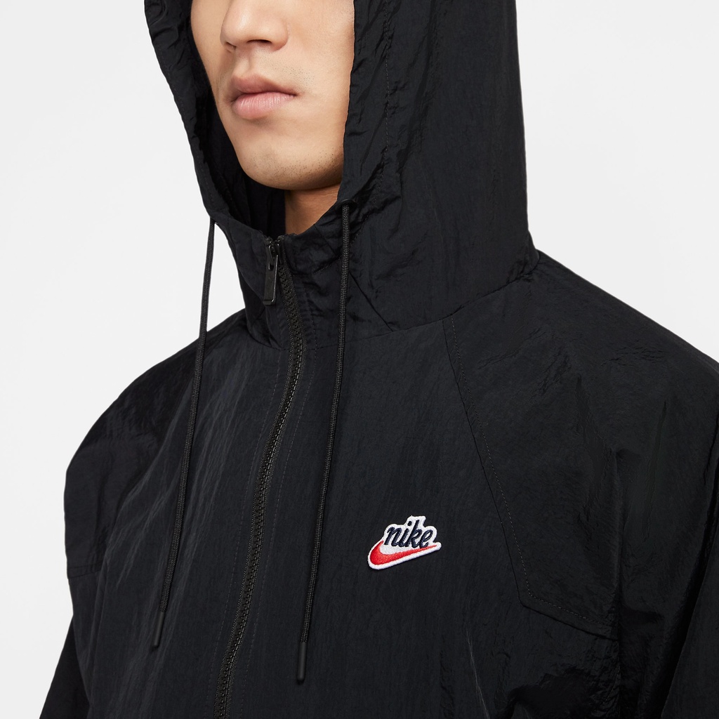 NIKE - Áo khoác thể thao nam nữ Nike NSW Heritage Windrunner Jacket chính hãng - Đen