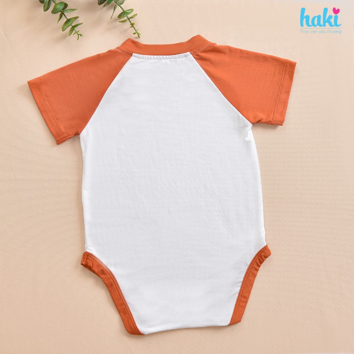 Bộ áo liền quần body chip cộc tay vải sợi tre  cao cấp Haki BB049