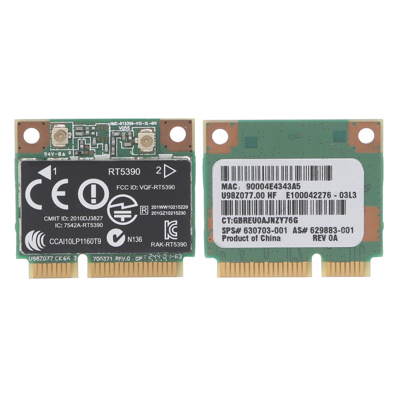 Thẻ Không Dây Mini PCI-e Wlan Cho Will Ralink RT5390 Half Mini PCI-e Wlan 630703-001/670691Phụ Kiện 001 Cho CQ56 57 62 G4 G5 G7 4230S 4330S 4530S