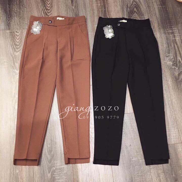 Quần baggy gấu lệch_baggy vải siêu xinh_ Baggy Công Sở - MS 004