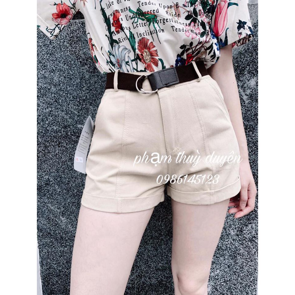 Quần short thô kèm betl (#506) (kèm ảnh thật)