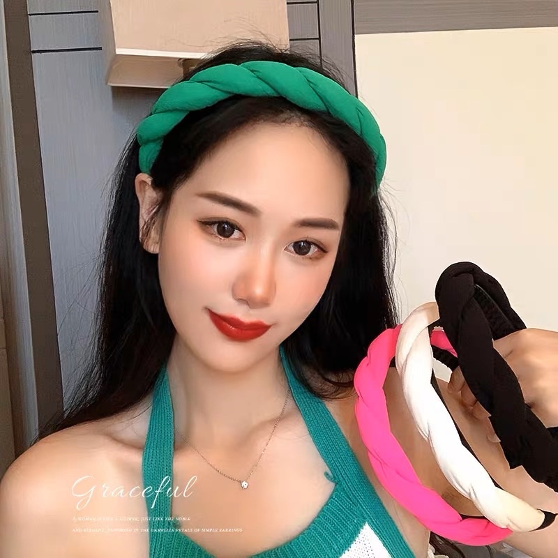 cài tóc dạng to nhiều màu sắc, băng đô phong cách hàn quốc