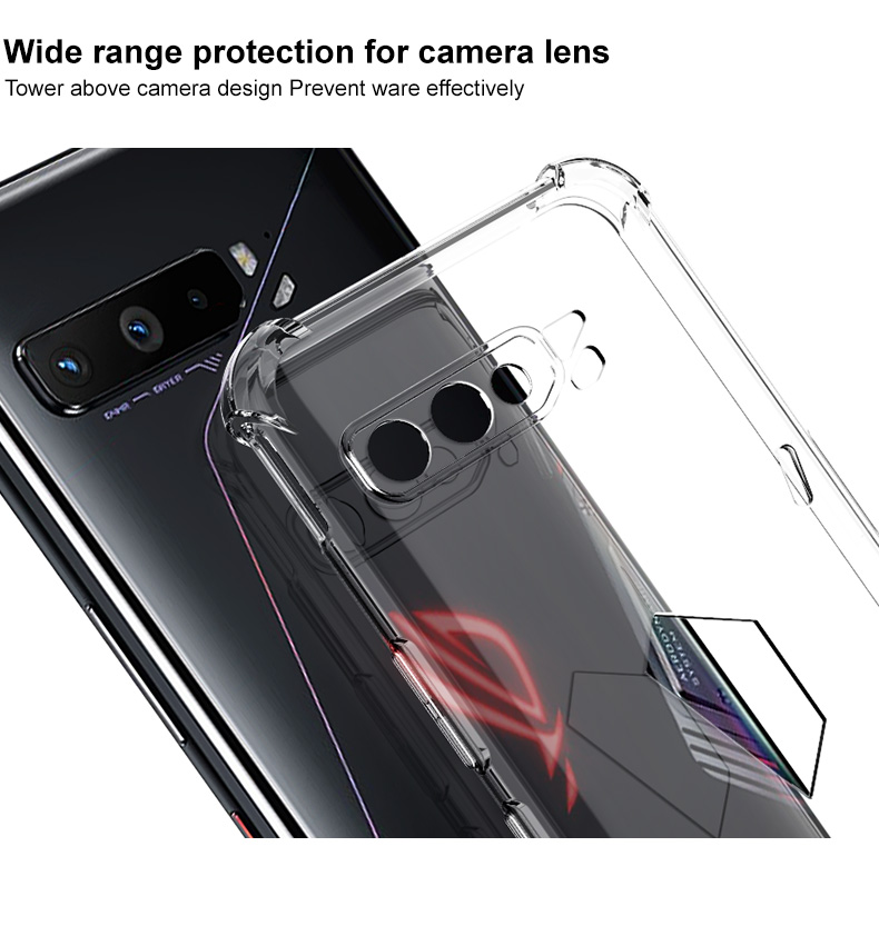 Ốp điện thoại Imak silicon TPU mềm chống sốc trong suốt cho Asus ROG Phone 3 ZS661KS