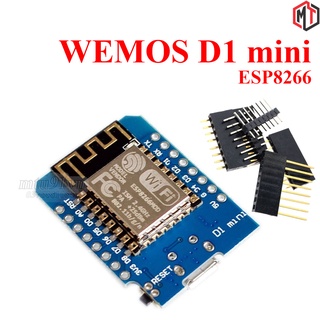 Mạch Thu Phát WiFi ESP8266 Wemos D1 mini (NodeMCU Mini D1) - có kèm bộ Jump cắm