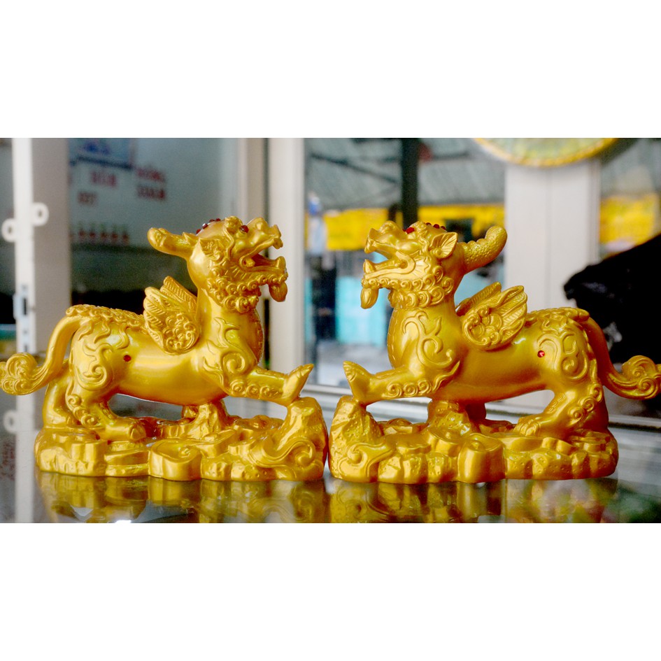 Cặp tượng Tỳ Hưu phong thủy,chiêu tài lộc cao 12cm