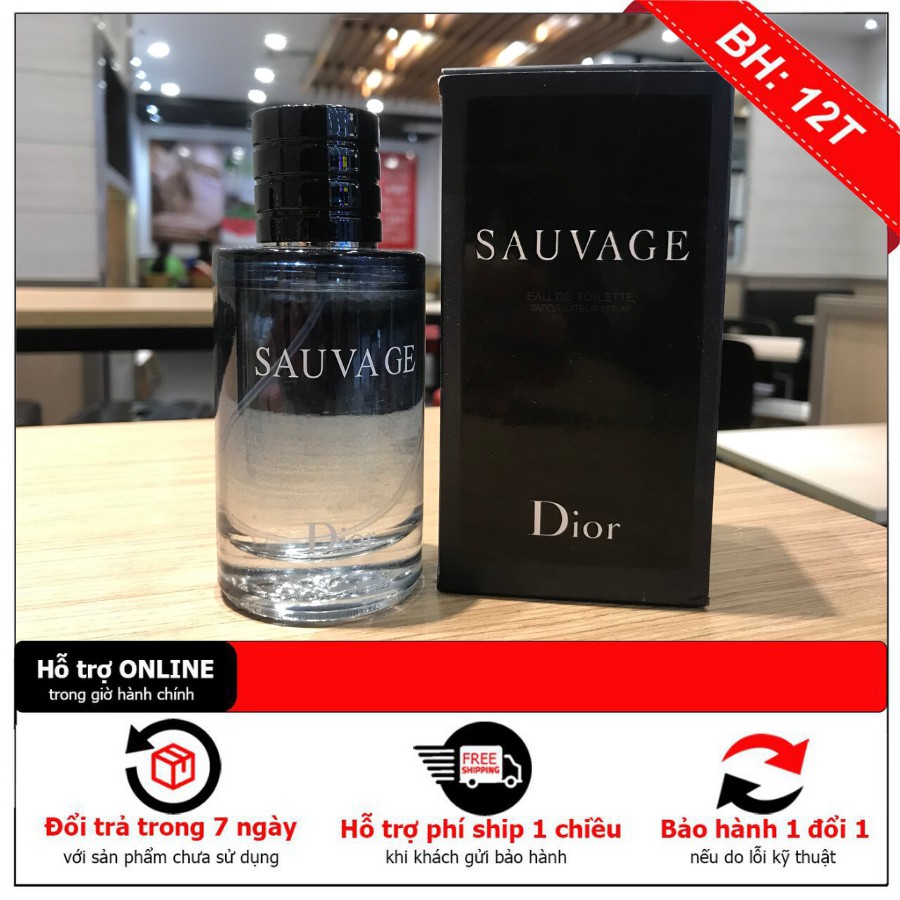 Nước Hoa Nam Sauvega 100ml Hương Thơm Nam Tính - Lưu Hương 8h, Sang Trọng, Lịch Lãm