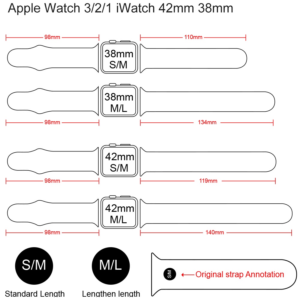 Dây Đeo Đồng Hồ Bằng Silicone Cho iWatch Se series 7 6 5 4 3 21iwatch 45mm 41mm 42mm 44mm