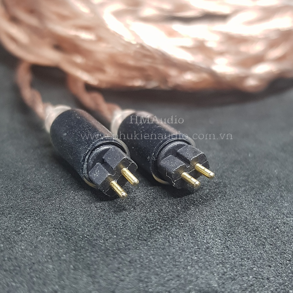 Dây tai nghe đồng 7NOCC Litz 23AWG 1.25mm tết 4 - Connector Audeze iSine10 iSine20