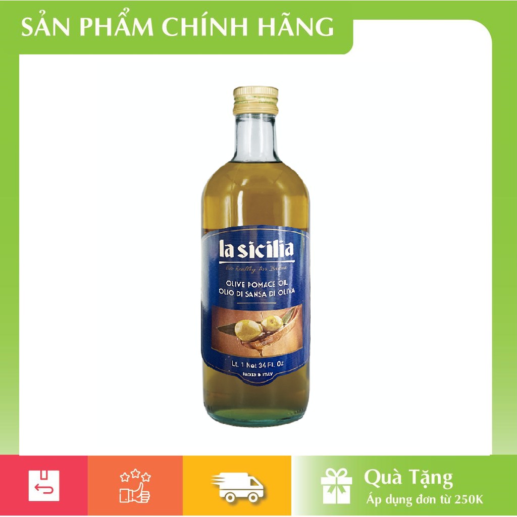 [HÀNG CHÍNH HÃNG] Dầu Olive Pomace La Sicilia 1 Lít