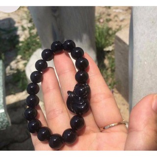 Vòng Tay Mắt Mèo Mix Hồ Ly Đen