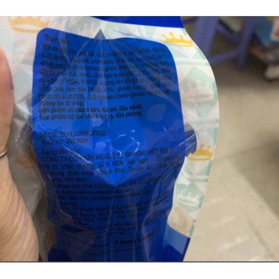 Bánh Mojo sandwich túi nhân kem vị trứng sữa Kinh Đô 58.5g