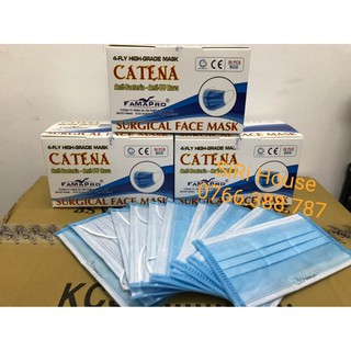Khẩu trang y tế 4 lớp CATENA Nam Anh Famapro - hộp 50 cái - Hàng xuất