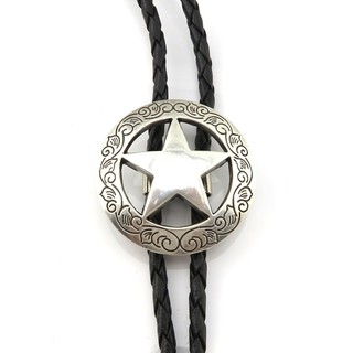 CIN Mens Bolo Neck Star Western Cowboy Rodeo Bolo Tie