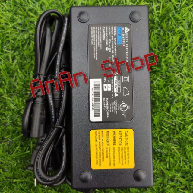 Adapter 12v 10a DELTA chính hãng, Nguồn 12v 10a DELTA xịn