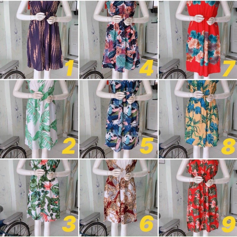 [40-55ky]Đầm maxi lanh xát nách cổ tròn dây thun eo thon | BigBuy360 - bigbuy360.vn