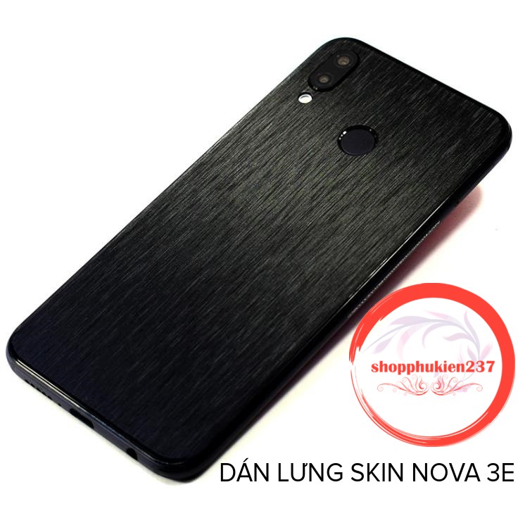 [Freeship toàn quốc từ 50k] HUAWEI NOVA 3E MIẾNG DÁN MẶT LƯNG SKIN SƯỚT PHÂY MÀU