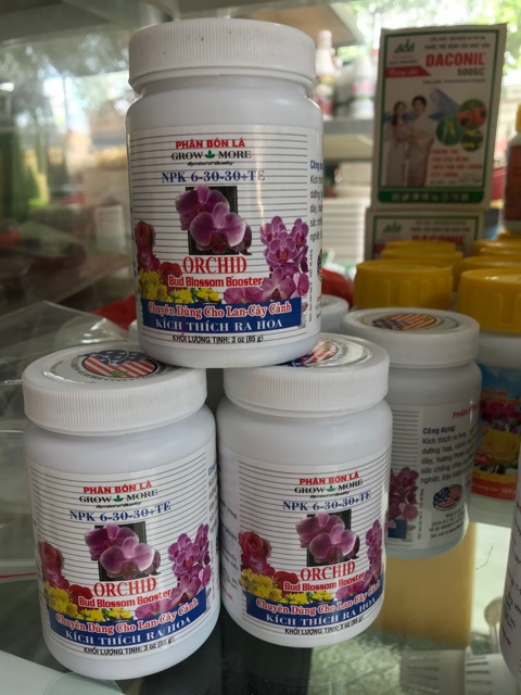 Phân bón lá ORCHID 6-30-30- lọ 85 gam. Chuyên cho hoa Lan, cây cảnh
