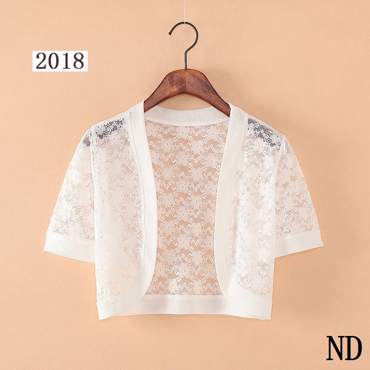 Hàng Mới Về Áo Khoác Voan Ren Ngắn Tay Ngắn Thời Trang Mùa Hè 2020 Mới