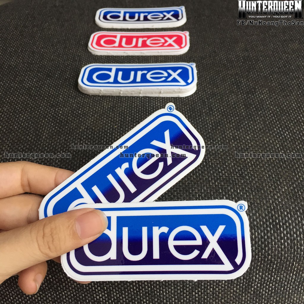 DU REX[9.6x3.9cm] decal cao cấp chống nước, sắc nét, bền màu, dính chặt. Hình dán logo trang trí mọi nơi